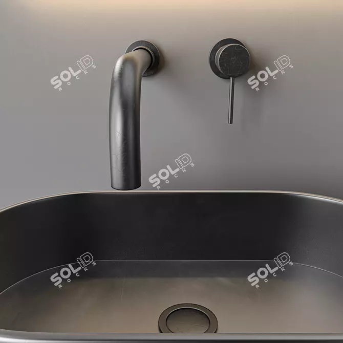 Modern Bathroom Furniture Set 3D 3D model image 4