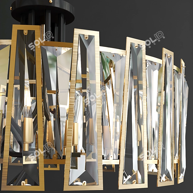 Luxury Italian Arte Lamp AMBER 3D model image 2