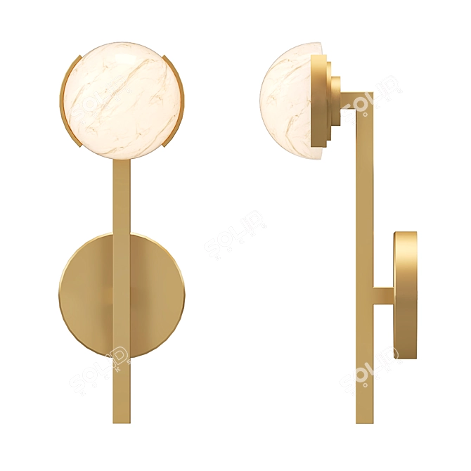 Elegance Defined: Pedra Sconce 3D model image 1