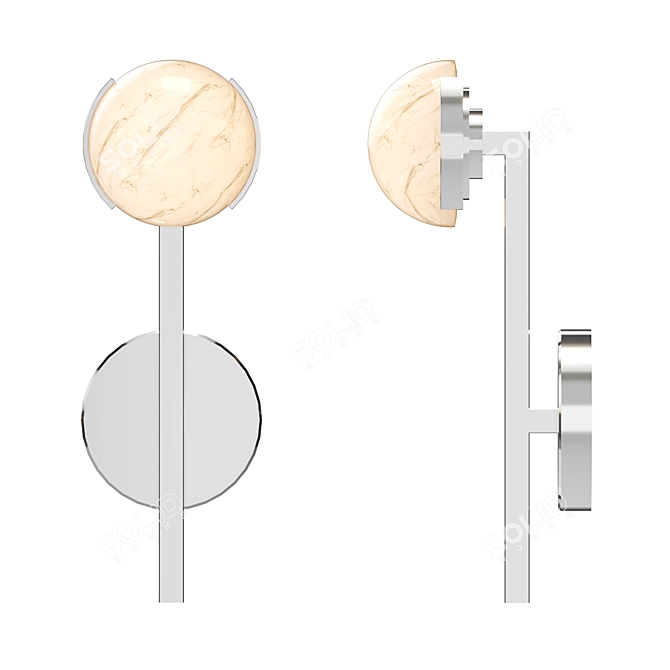 Elegance Defined: Pedra Sconce 3D model image 2