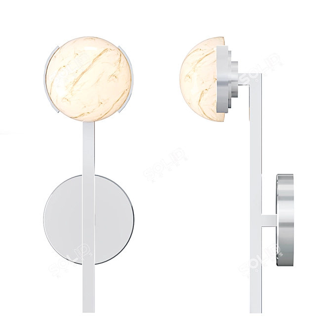 Elegance Defined: Pedra Sconce 3D model image 4