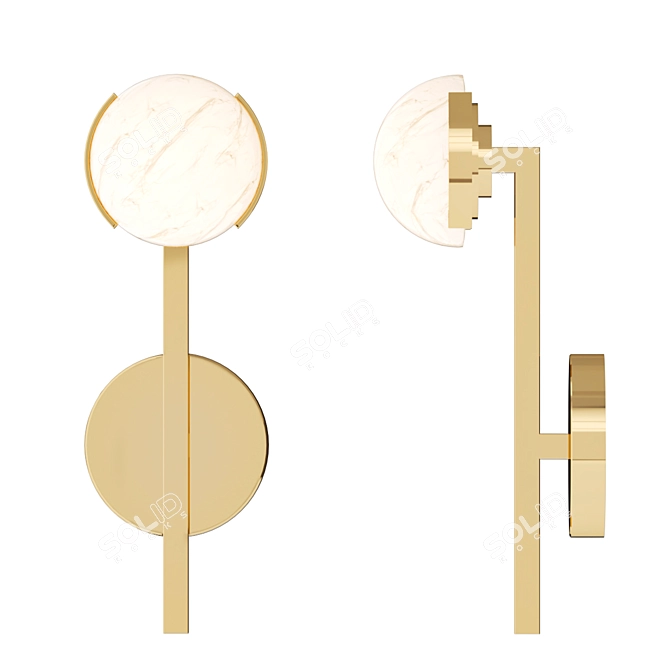 Elegance Defined: Pedra Sconce 3D model image 5