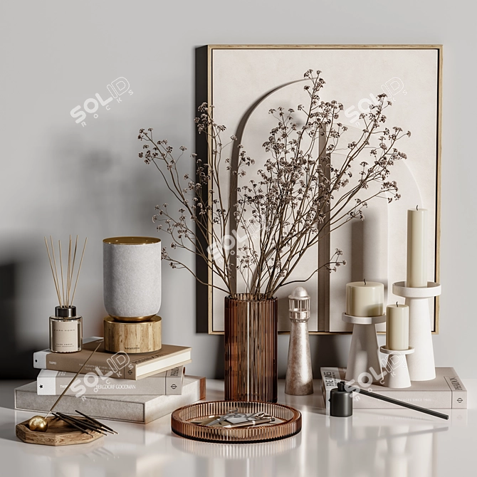 Elegant Decorative Set 36 3D model image 1