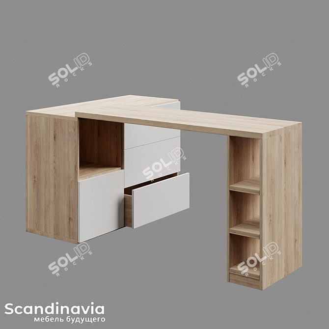 Transformer Dresser Scandinavia 3D model image 1