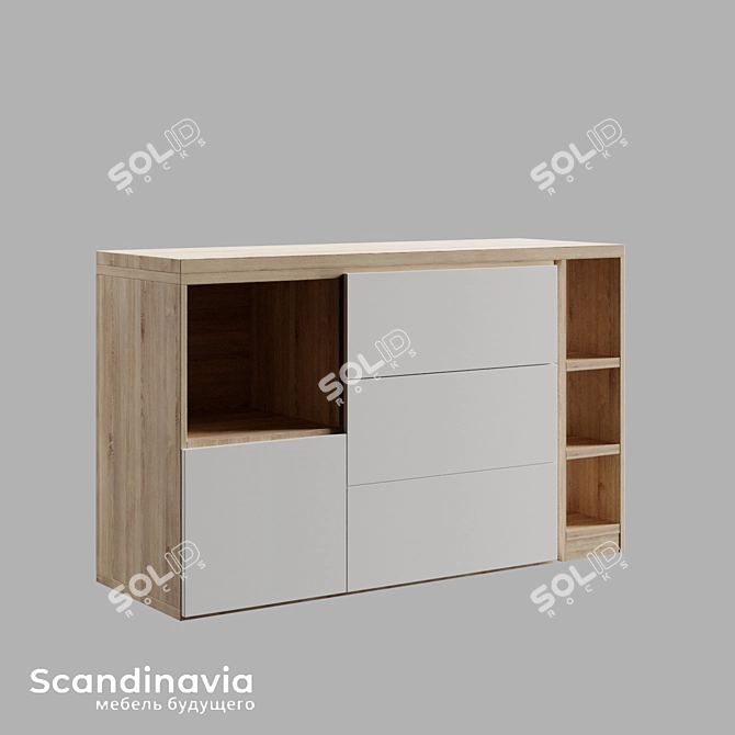 Transformer Dresser Scandinavia 3D model image 3