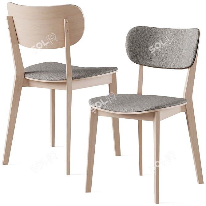  Scandinavian Kato Chair Collection 3D model image 2