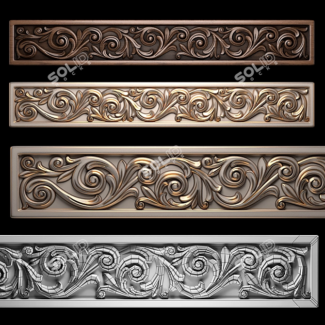CNC Wood Cutting Design Files 3D model image 1