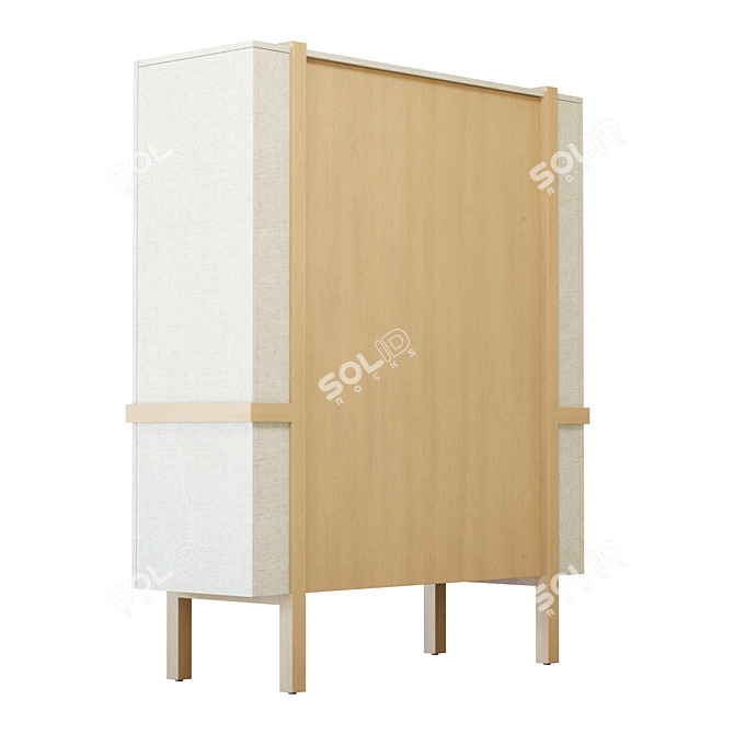 Sands Grasscloth Cabinet 3D Model 3D model image 5