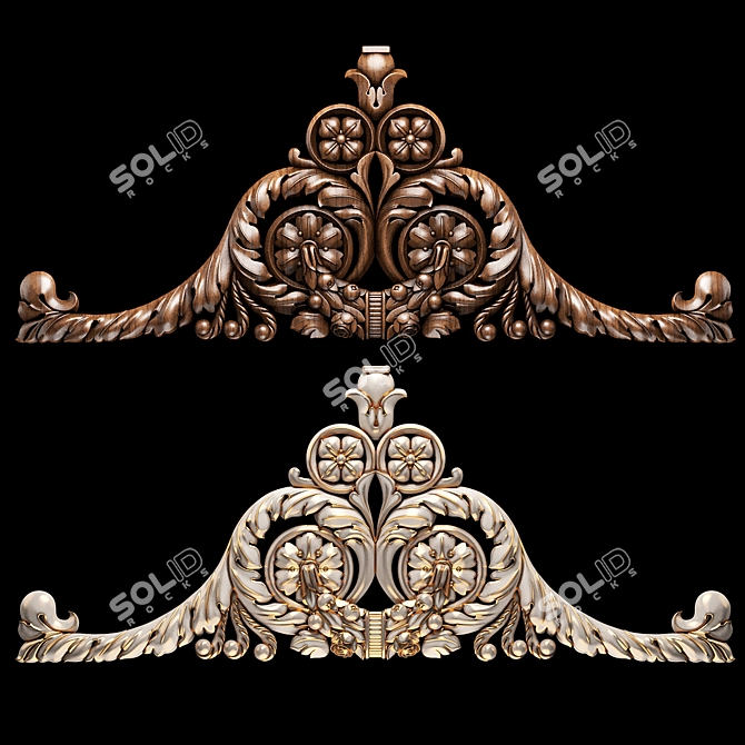  CNC Wood Carving Model Set 3D model image 1