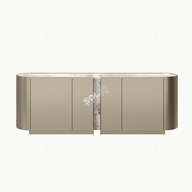 Modern Italian Sideboard Dynasty 3D model image 1