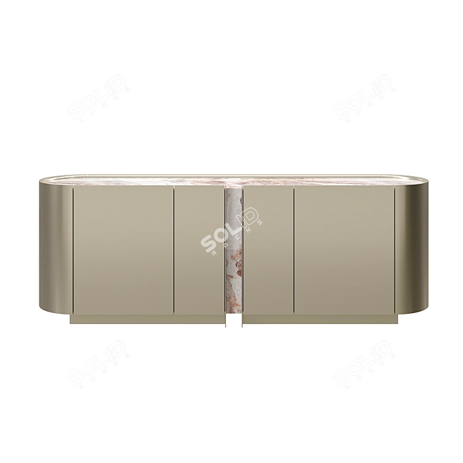 Modern Italian Sideboard Dynasty 3D model image 4