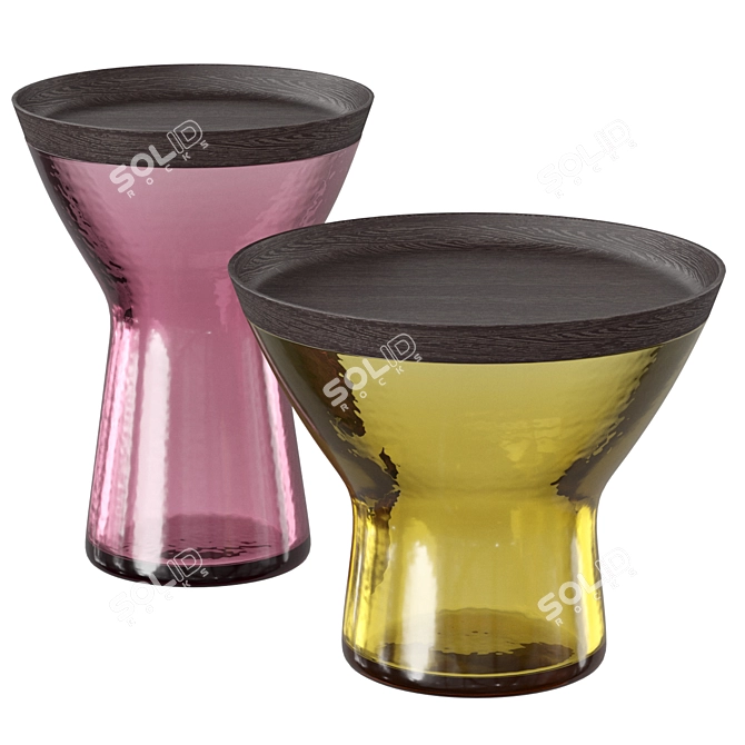 Modern Glass Coffee Table Noxx 3D model image 1