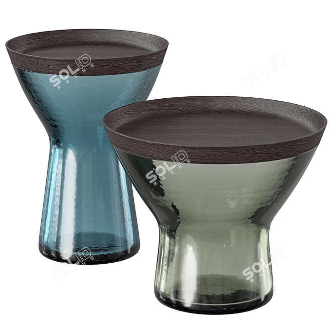 Modern Glass Coffee Table Noxx 3D model image 2