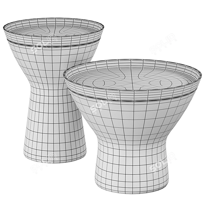 Modern Glass Coffee Table Noxx 3D model image 3