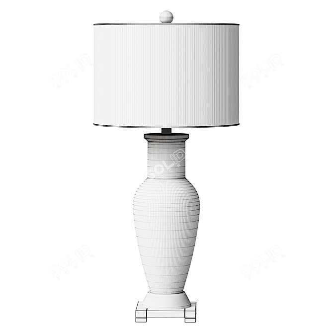 Dip Dye Ceramic Table Lamp 3D model image 2