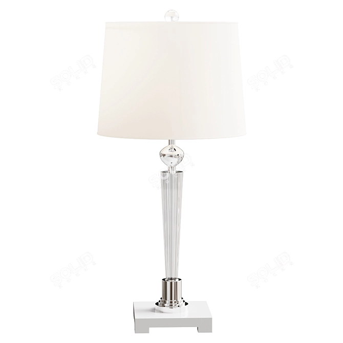 Crystal Clear Table Lamp 3D model image 1