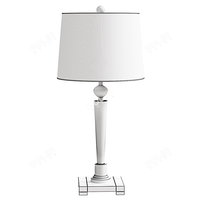 Crystal Clear Table Lamp 3D model image 2