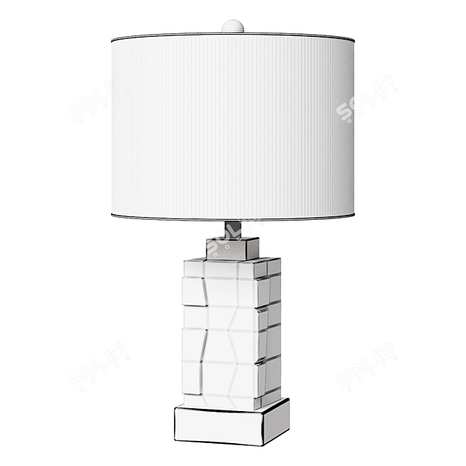 Eloise Alabaster LED Table Lamp 3D model image 2