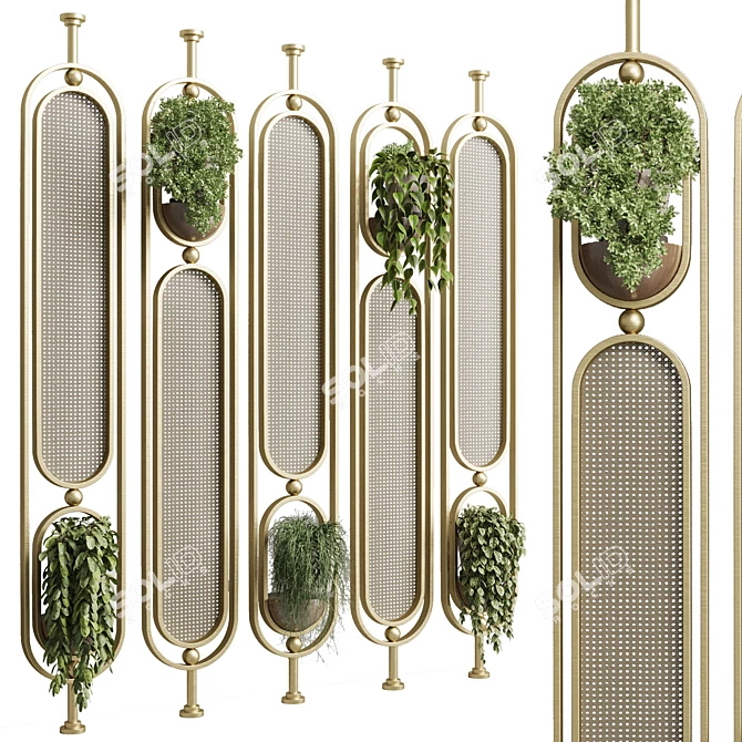 Modern Wall Plant Design File 3D model image 1