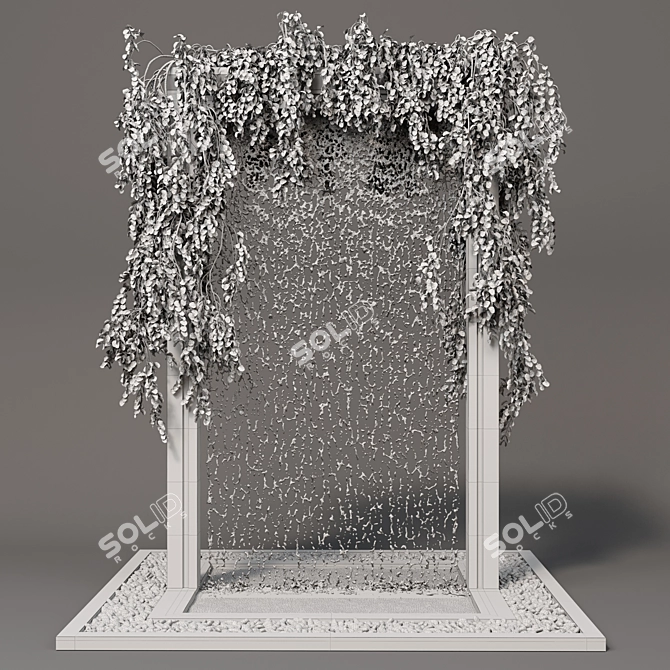 Ivy Arch Water Fountain Render 3D model image 4