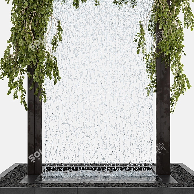 Ivy Arch Water Fountain Render 3D model image 6