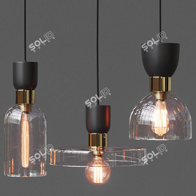 Vera Pendant Light Collection 3D model image 1