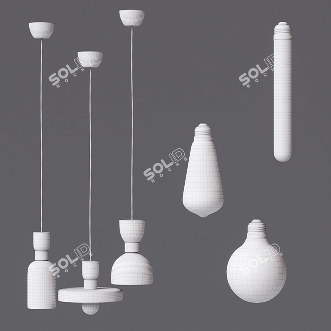 Vera Pendant Light Collection 3D model image 3