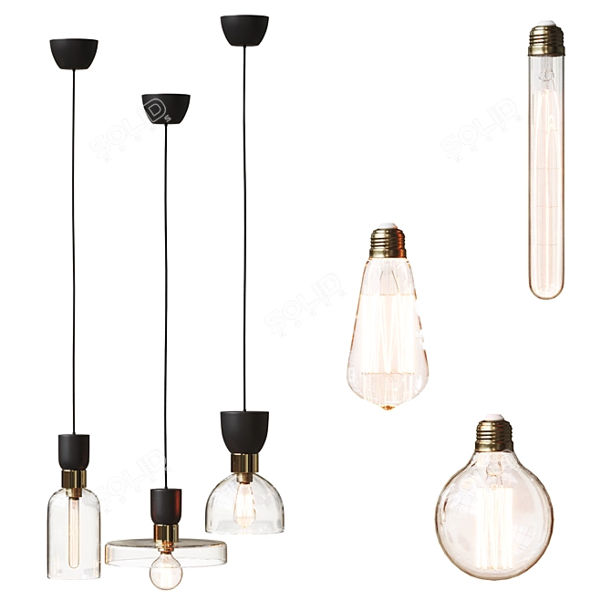 Vera Pendant Light Collection 3D model image 5