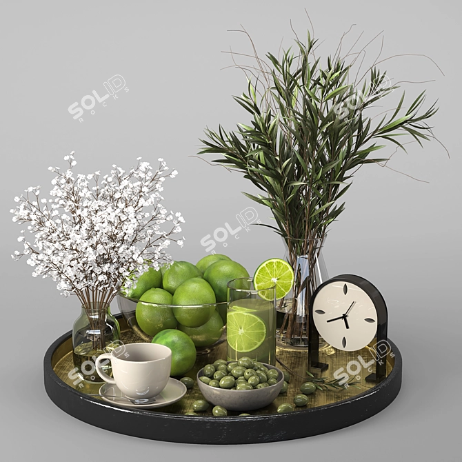 Modern Decor Set 15 3D model image 1