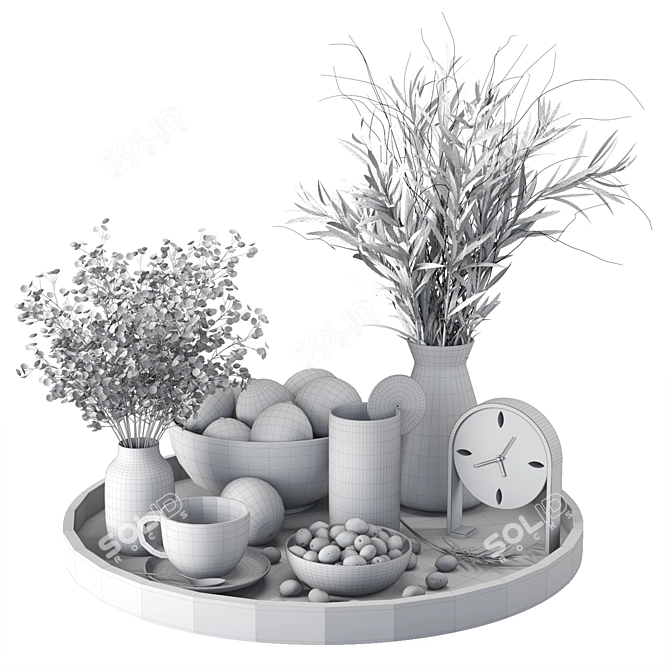 Modern Decor Set 15 3D model image 5