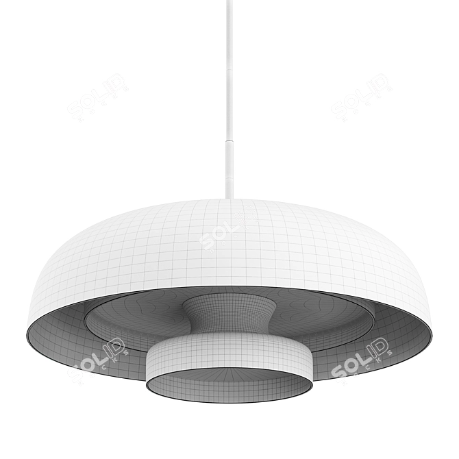 Pastel LED Pendant Light 3D model image 3