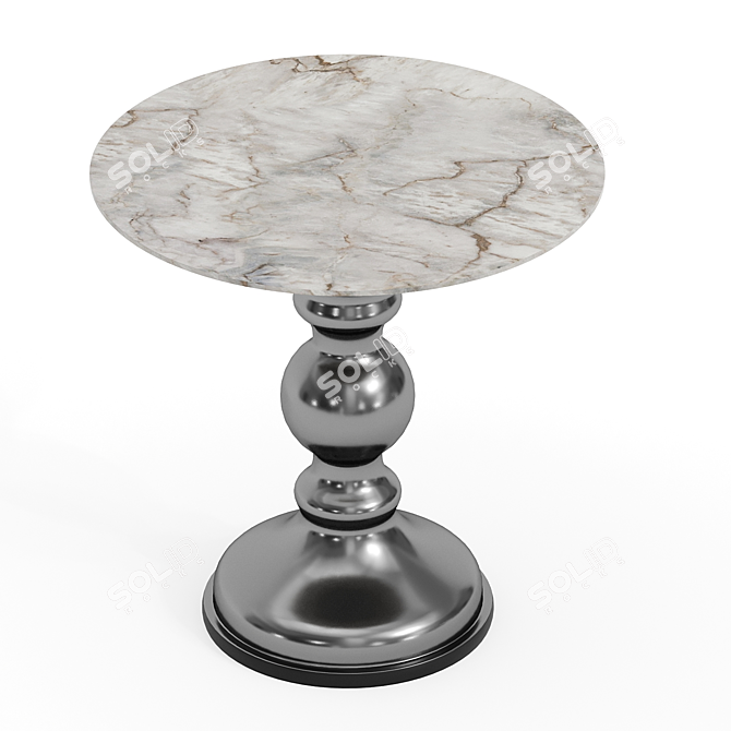  Contemporary Round Side Table 3D model image 2