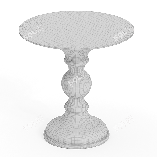  Contemporary Round Side Table 3D model image 3