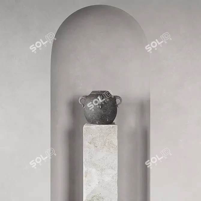  Wall Vase Display Niche 3D model image 2