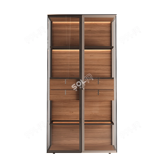 Luxury Rimadesio Aliante Display Cabinet 3D model image 2