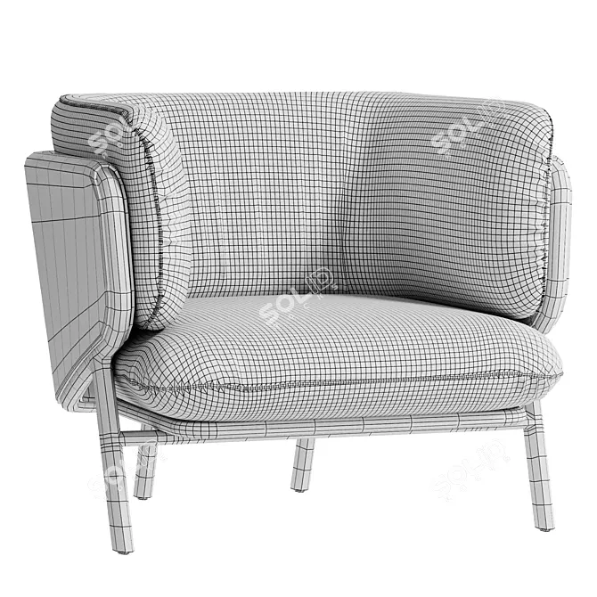 Modern Design Stanley Armchair 3D model image 5