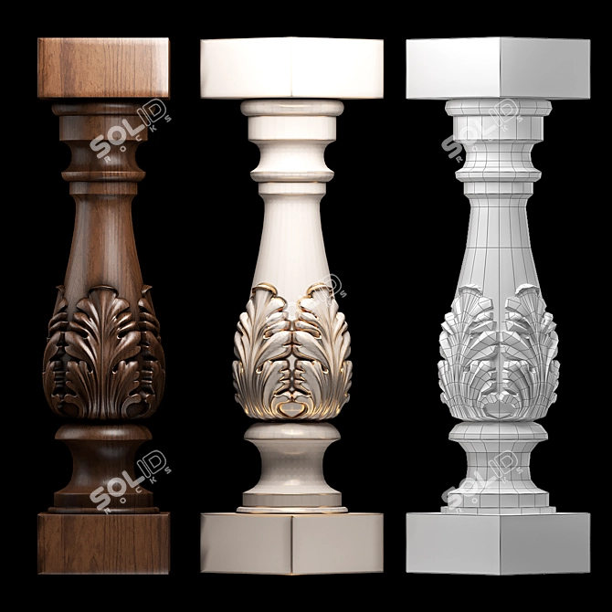 Wooden CNC Model Files Set 3D model image 1