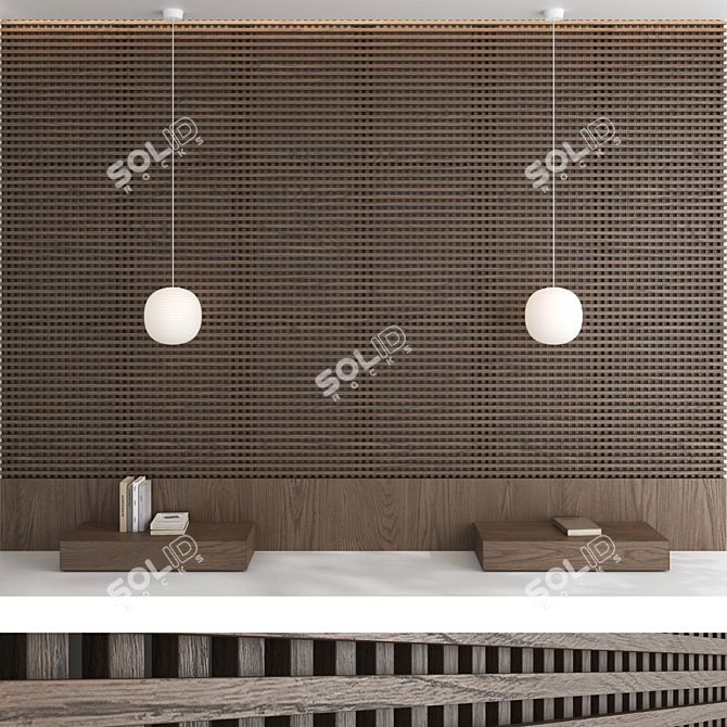 Decorative Wall Panel Set 78 3D model image 3
