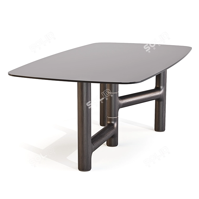 Bonaldo Pivot Dining Tables Set 3D model image 2