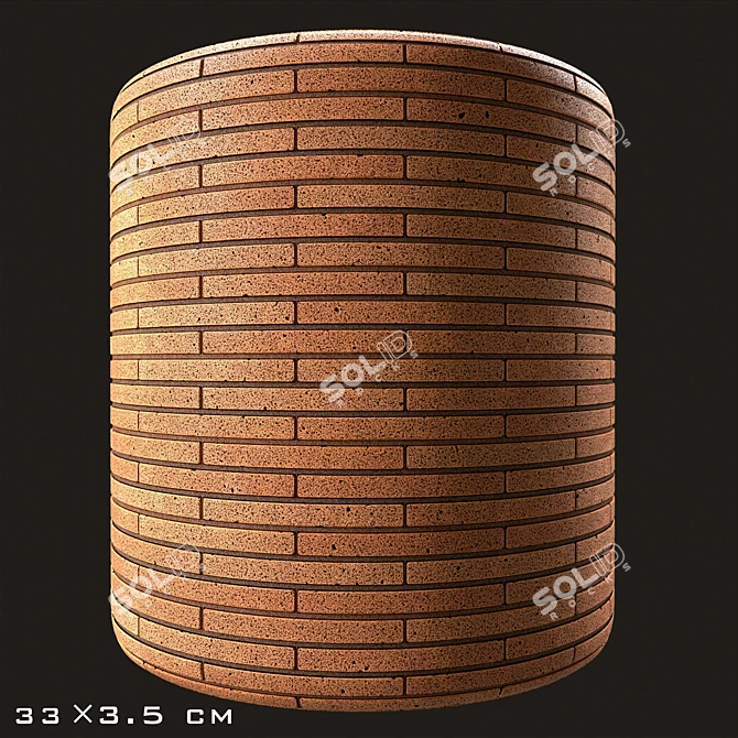 Variety Yellow Brick 4K Textures 3D model image 4