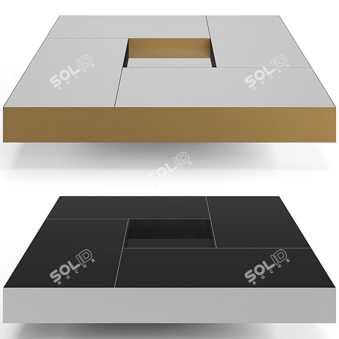 Elegant Eichholtz Coffee Tables Set 3D model image 1