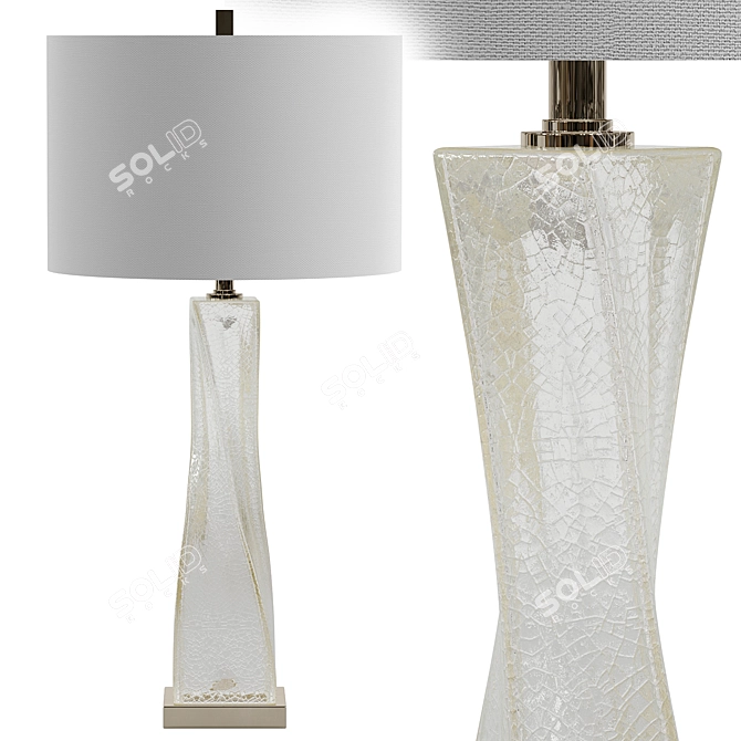 Mercury Glass Table Lamp 2015 3D model image 1