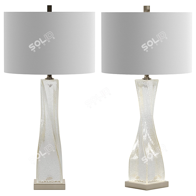 Mercury Glass Table Lamp 2015 3D model image 2