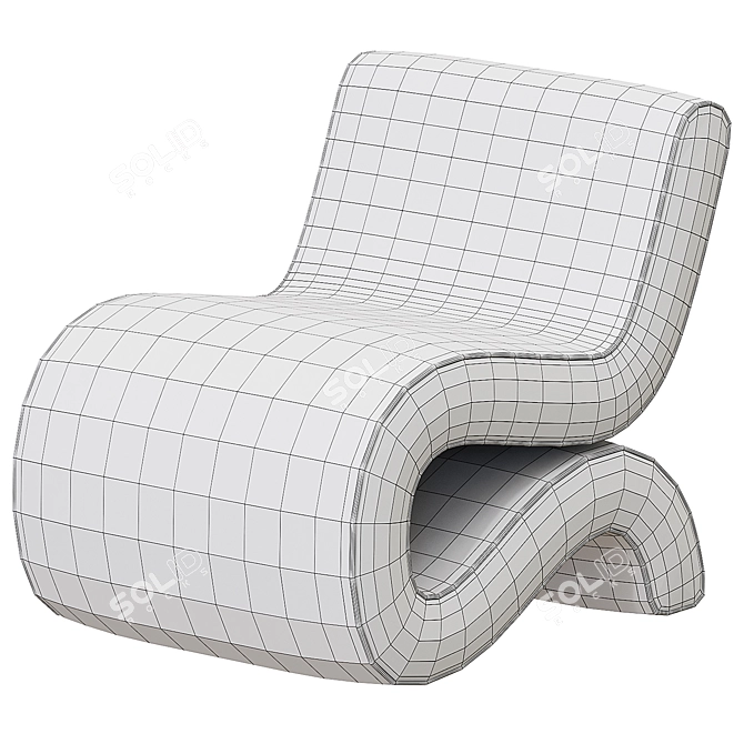 Eichholtz Bond Bouclé Cream Chair 3D model image 3