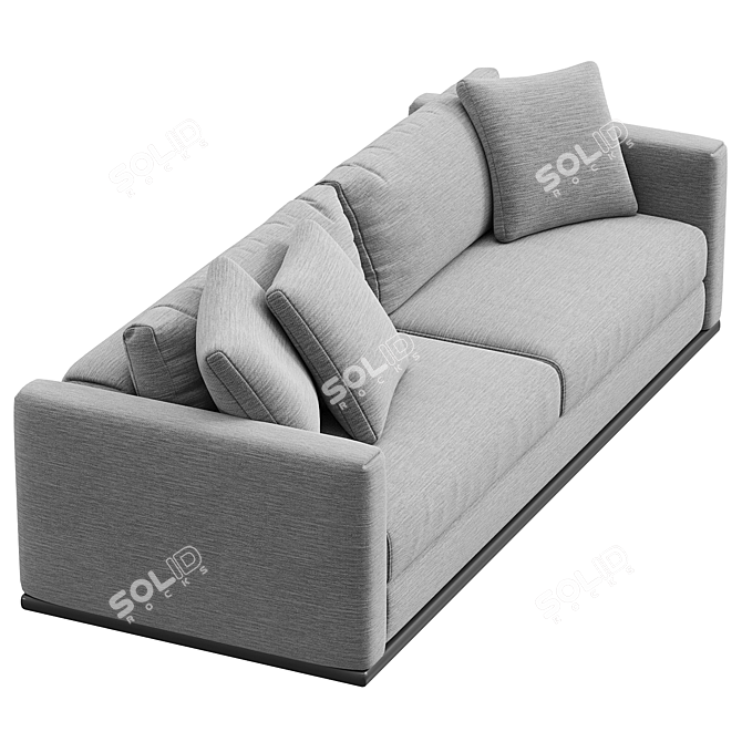 Modern Luxe Flexform Asolo Sofa 3D model image 2
