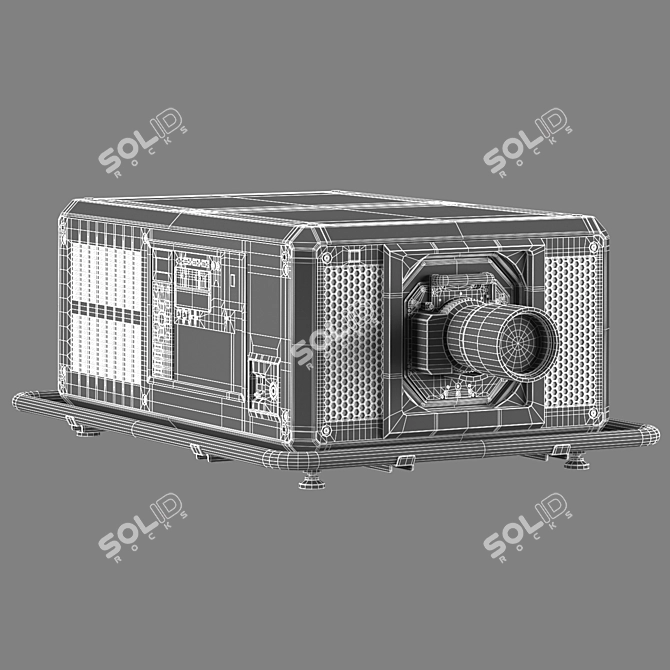 Panasonic PT-RQ50K High-Resolution Projector 3D model image 4