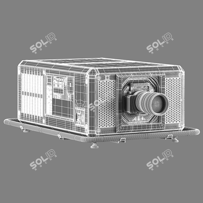 Panasonic PT-RQ50K High-Resolution Projector 3D model image 5