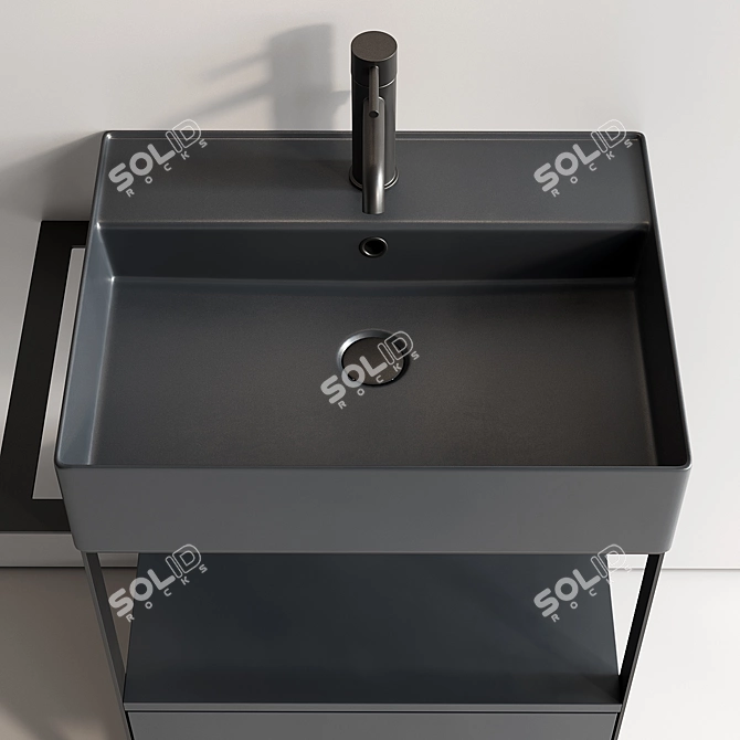 Modern Solid Vanity Set 2022 3D model image 3