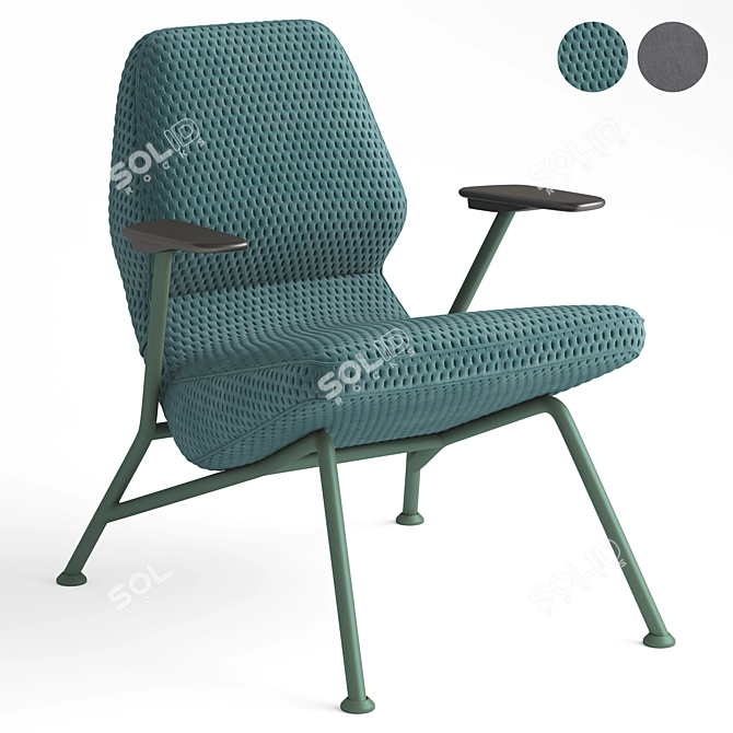 Prostoria Oblique Chair (3D Model) 3D model image 1