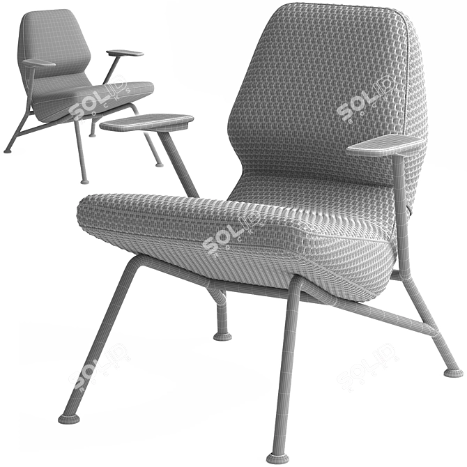 Prostoria Oblique Chair (3D Model) 3D model image 7